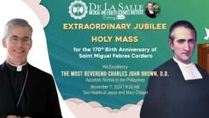 “Extraordinary jubilee mass” kay St.Miguel Febres Cordero, pangungunahan ng Papal Nuncio