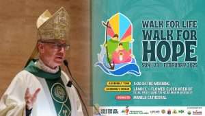 Papal Nuncio to the Philippines, nanawagan ng suporta sa Walk for Life